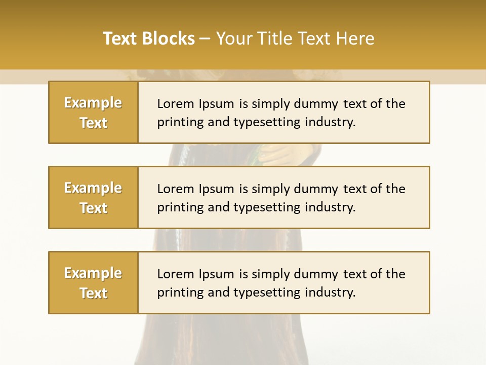 A Statue Of A Woman Holding A Child PowerPoint Template