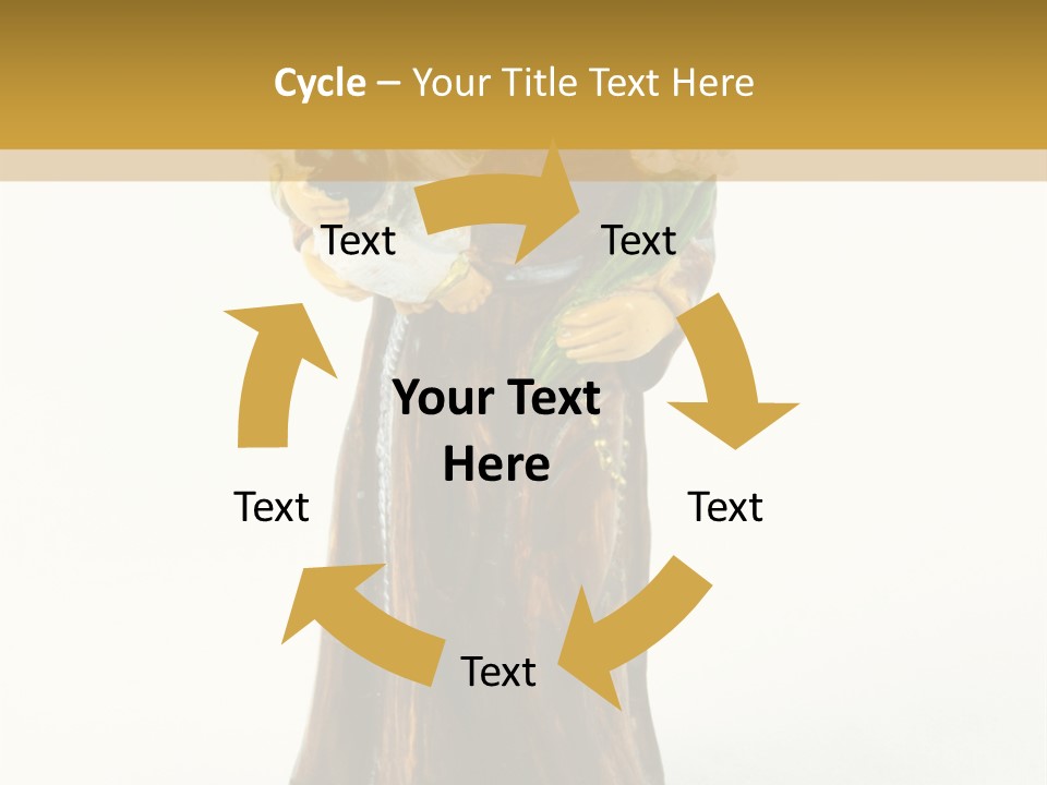 A Statue Of A Woman Holding A Child PowerPoint Template