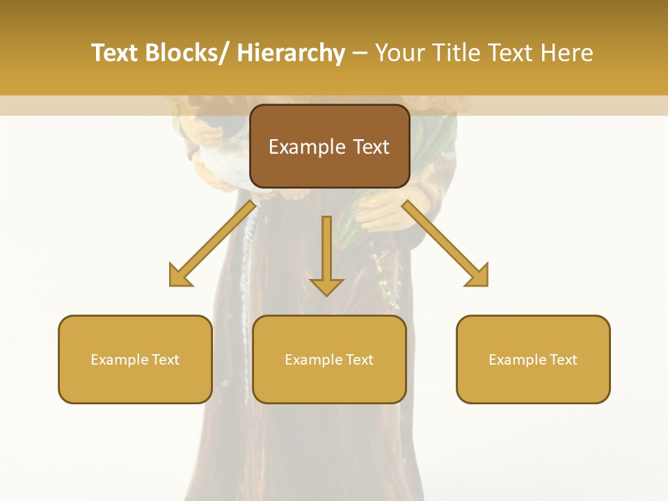 A Statue Of A Woman Holding A Child PowerPoint Template
