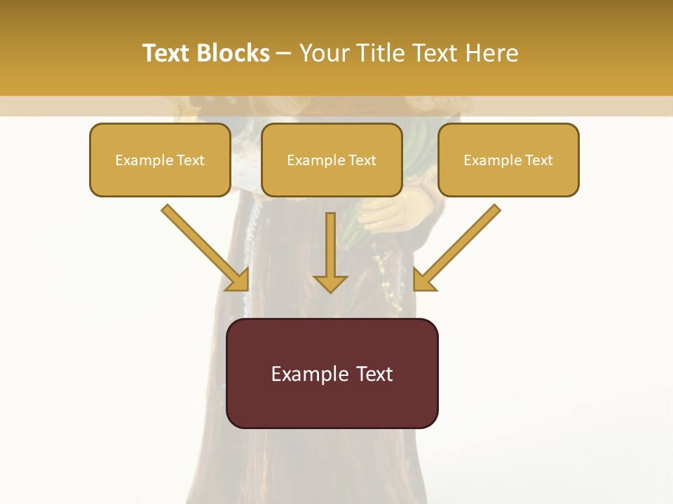A Statue Of A Woman Holding A Child PowerPoint Template
