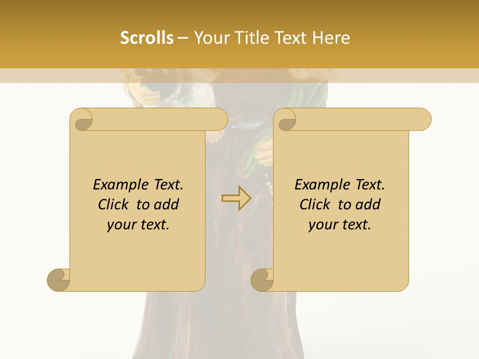 A Statue Of A Woman Holding A Child PowerPoint Template