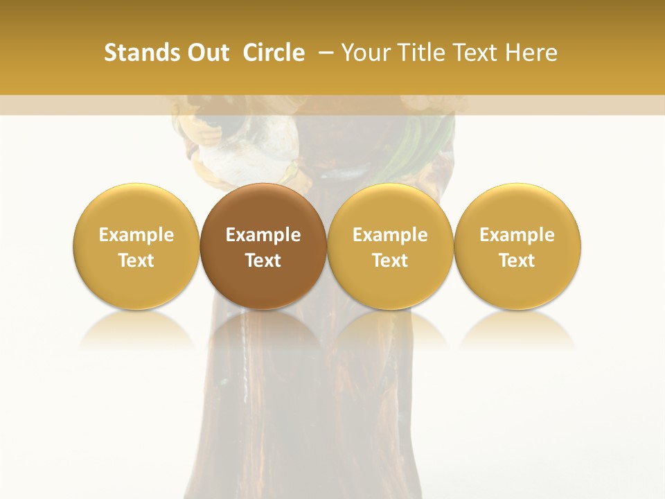 A Statue Of A Woman Holding A Child PowerPoint Template