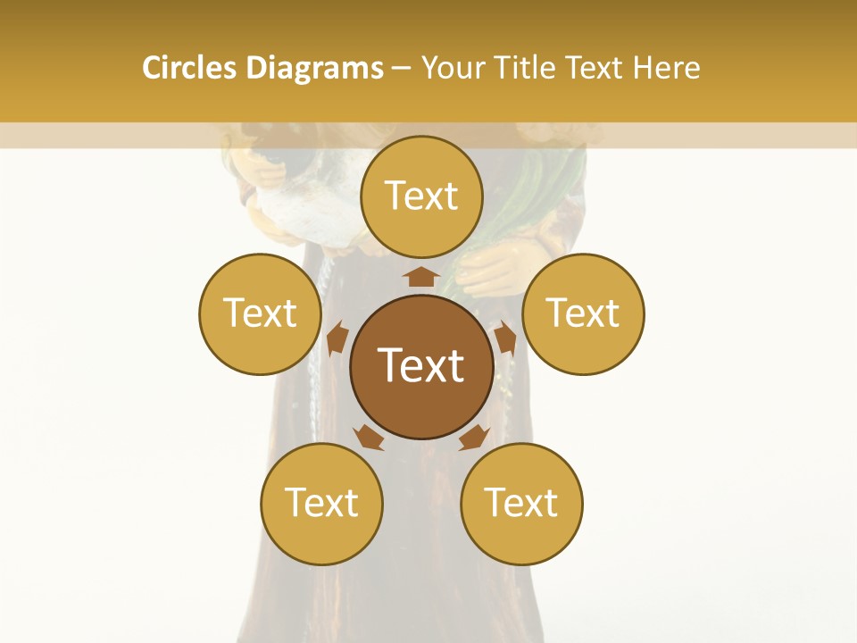 A Statue Of A Woman Holding A Child PowerPoint Template