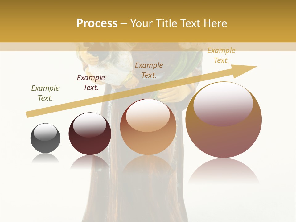 A Statue Of A Woman Holding A Child PowerPoint Template