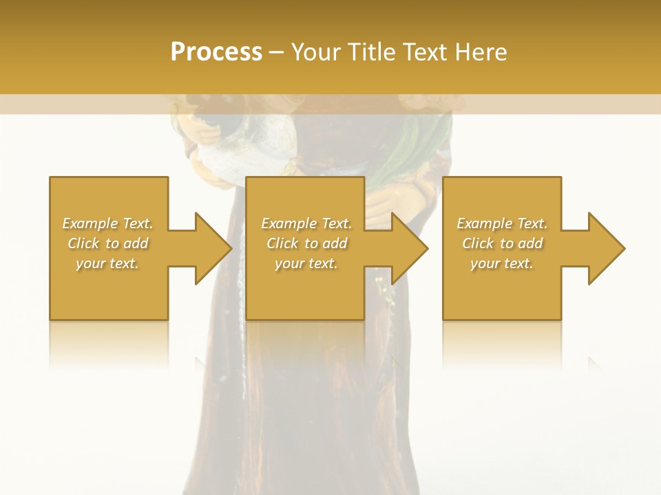 A Statue Of A Woman Holding A Child PowerPoint Template