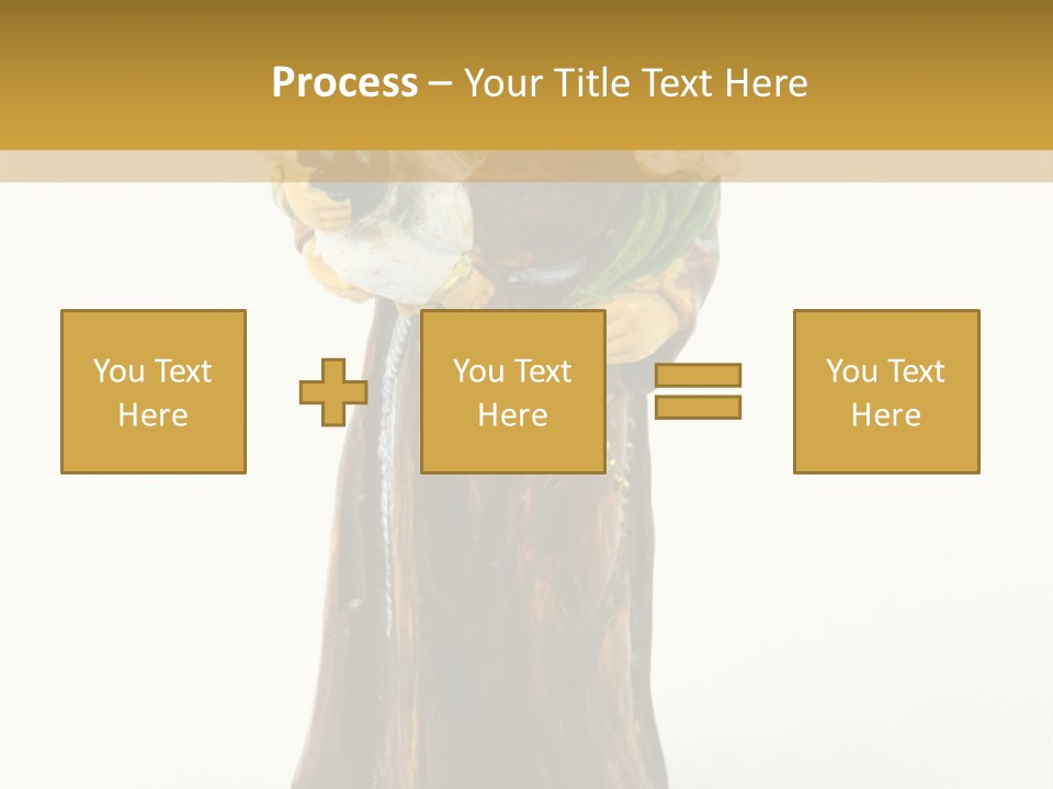 A Statue Of A Woman Holding A Child PowerPoint Template