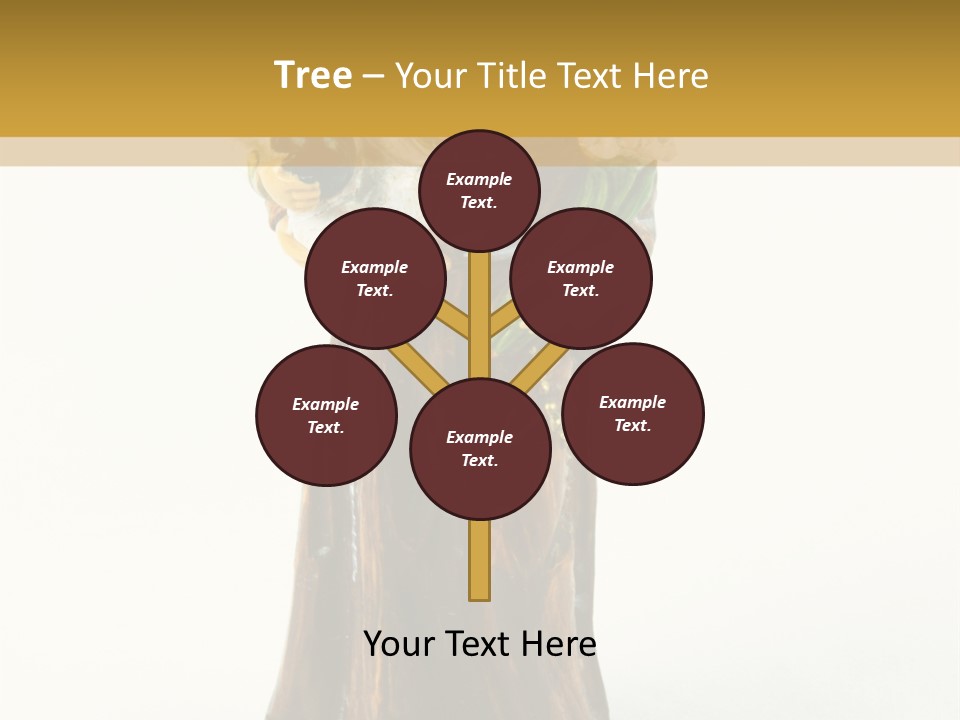 A Statue Of A Woman Holding A Child PowerPoint Template