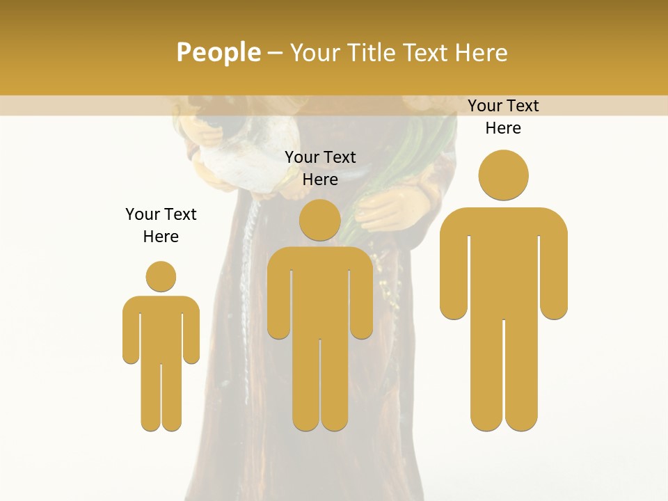 A Statue Of A Woman Holding A Child PowerPoint Template