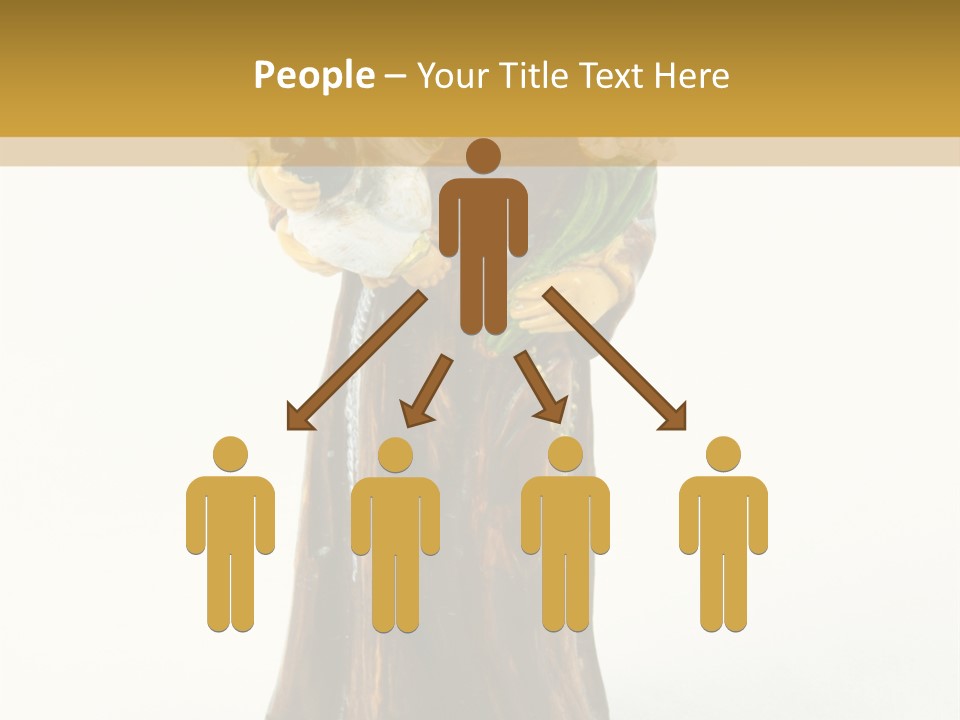 A Statue Of A Woman Holding A Child PowerPoint Template