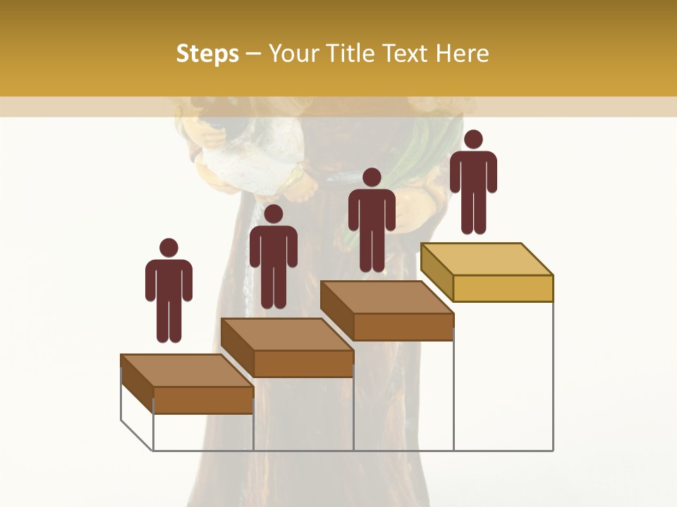 A Statue Of A Woman Holding A Child PowerPoint Template