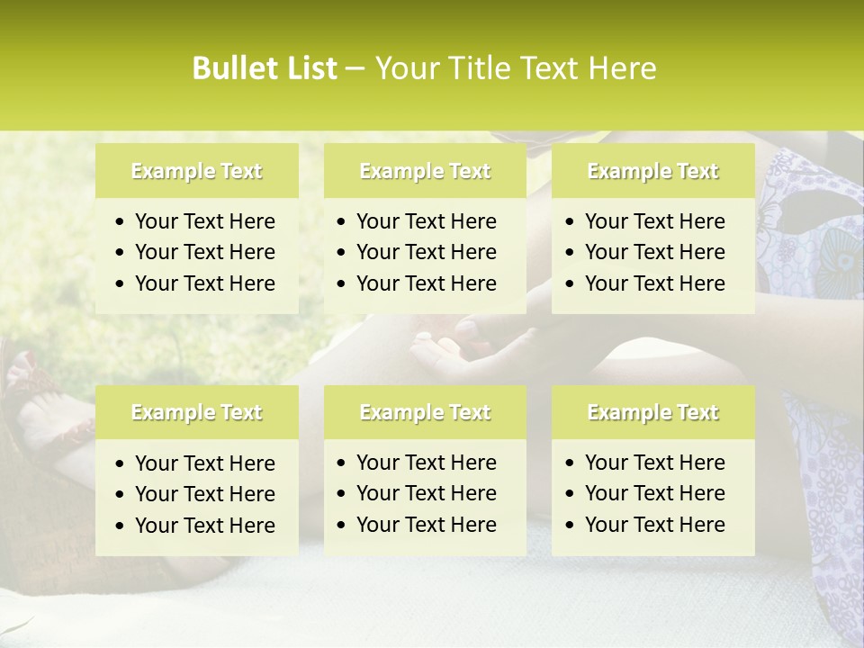 A Woman Is Sitting On The Grass With Her Foot On The Ground PowerPoint Template