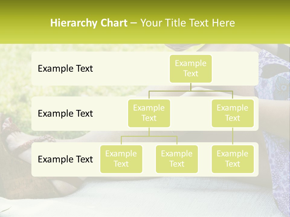 A Woman Is Sitting On The Grass With Her Foot On The Ground PowerPoint Template