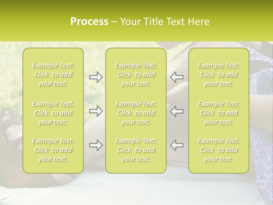 A Woman Is Sitting On The Grass With Her Foot On The Ground PowerPoint Template