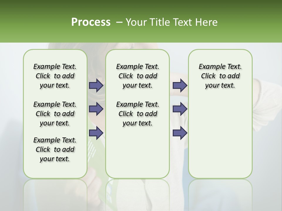 A Woman Holding A Green Folder In Her Hand PowerPoint Template