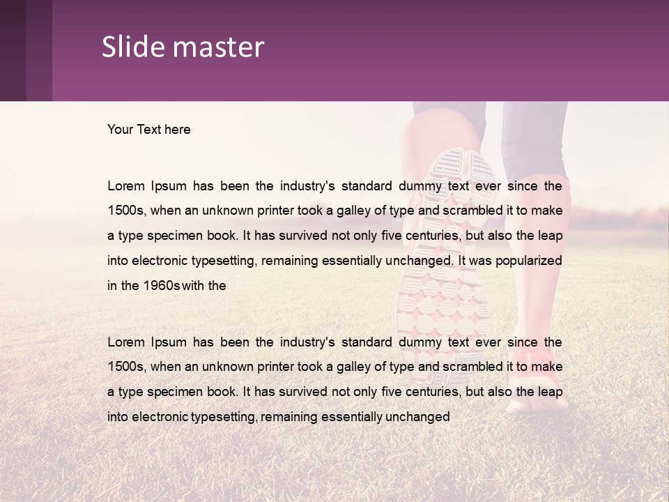 A Person Walking On A Field With A Skateboard PowerPoint Template