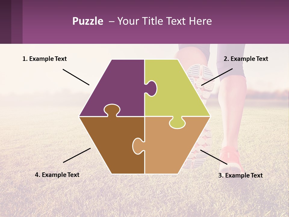 A Person Walking On A Field With A Skateboard PowerPoint Template