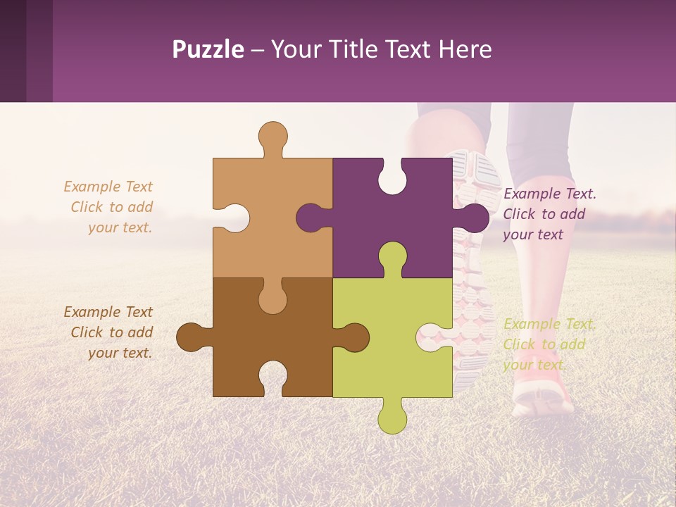 A Person Walking On A Field With A Skateboard PowerPoint Template