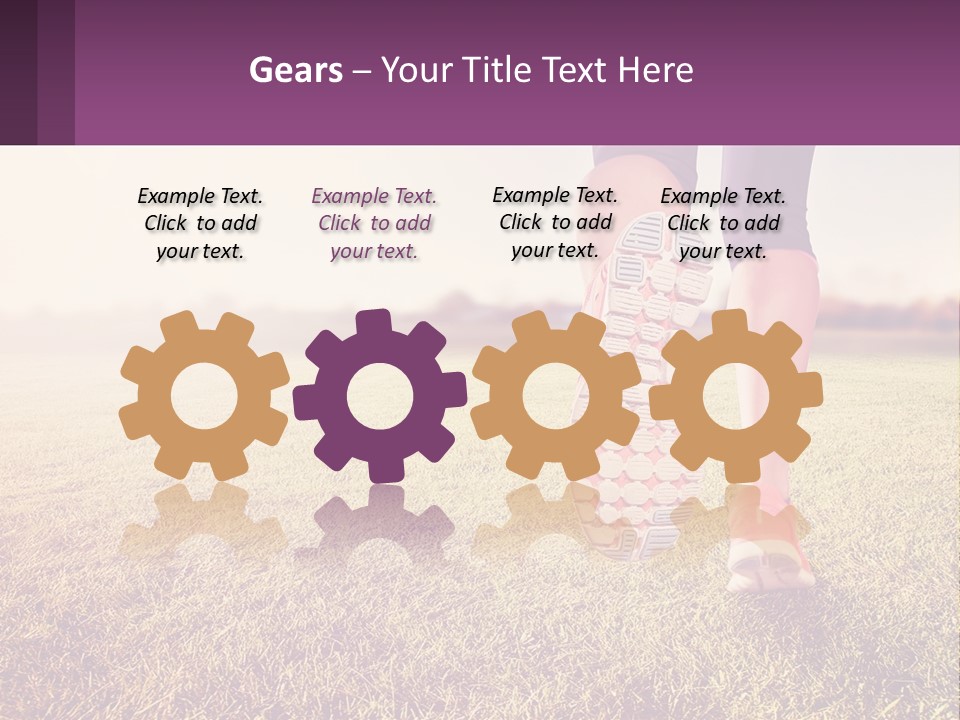 A Person Walking On A Field With A Skateboard PowerPoint Template