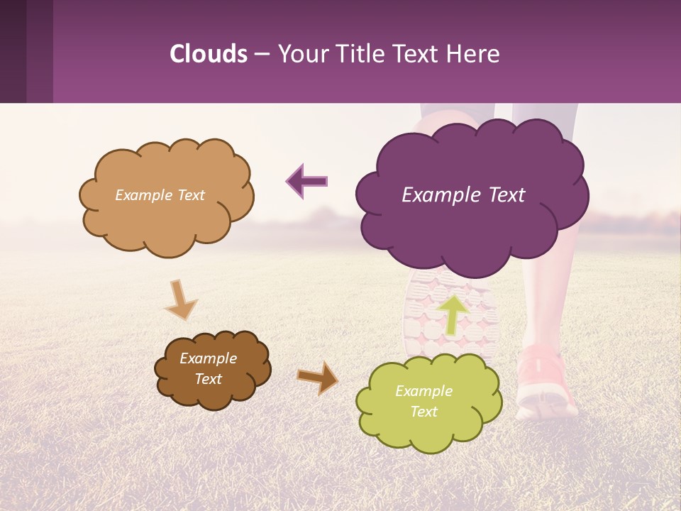 A Person Walking On A Field With A Skateboard PowerPoint Template