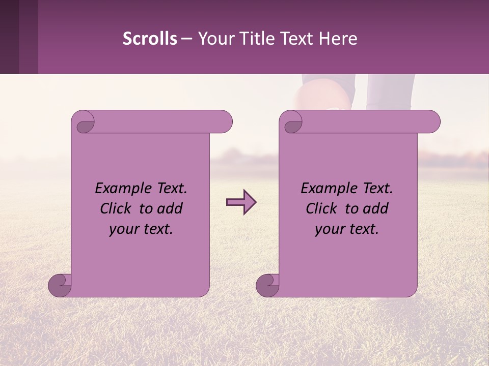 A Person Walking On A Field With A Skateboard PowerPoint Template