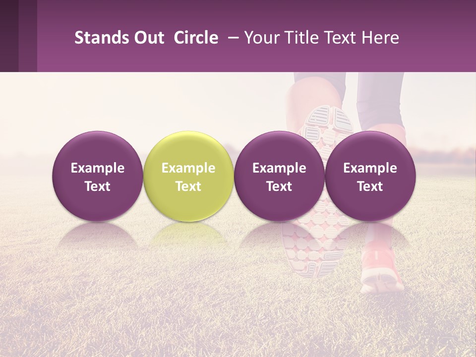 A Person Walking On A Field With A Skateboard PowerPoint Template