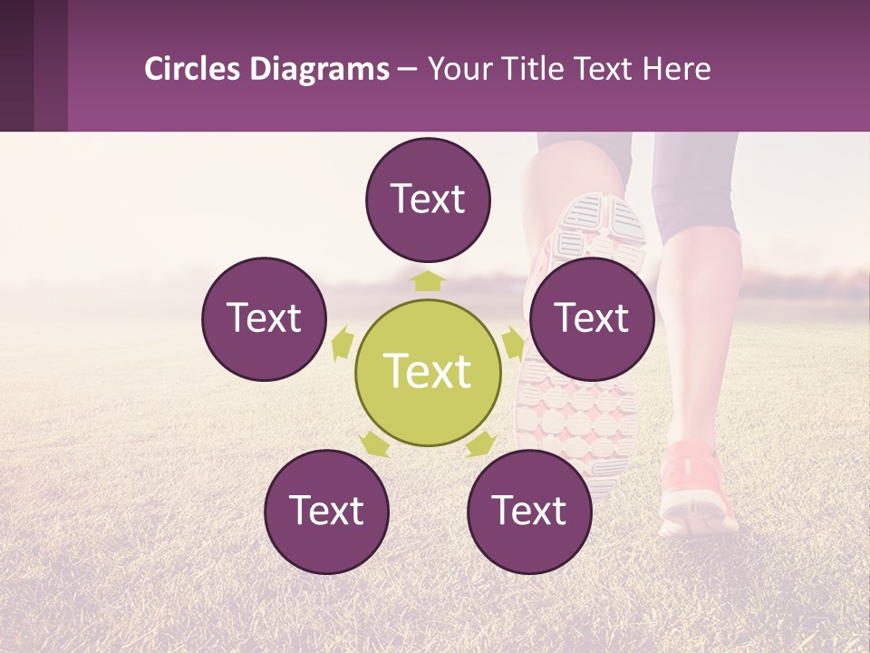 A Person Walking On A Field With A Skateboard PowerPoint Template