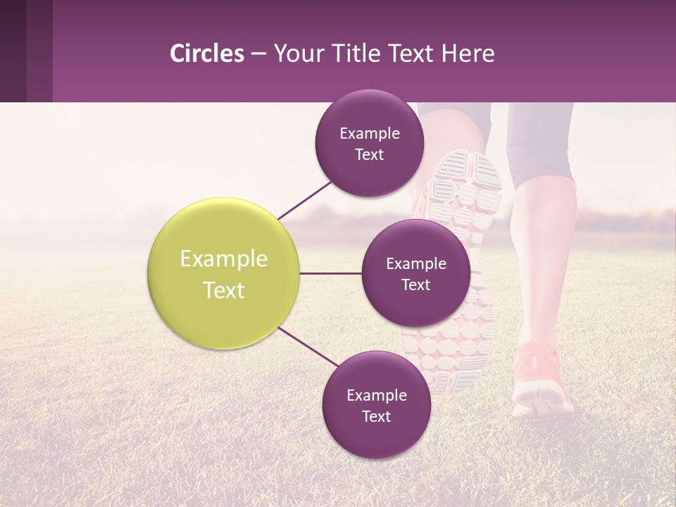 A Person Walking On A Field With A Skateboard PowerPoint Template