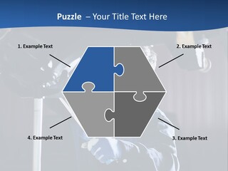 A Man Working On A Car In A Garage PowerPoint Template