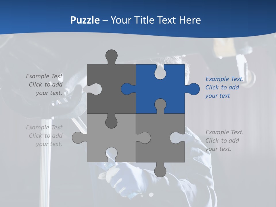A Man Working On A Car In A Garage PowerPoint Template