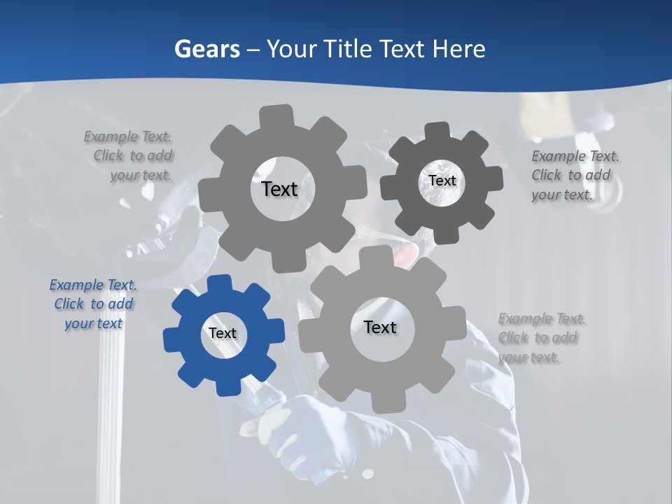 A Man Working On A Car In A Garage PowerPoint Template