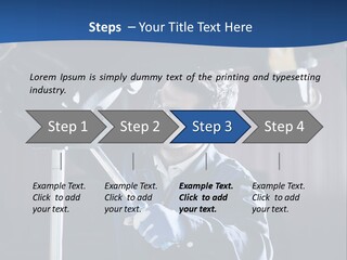 A Man Working On A Car In A Garage PowerPoint Template