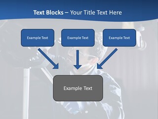 A Man Working On A Car In A Garage PowerPoint Template