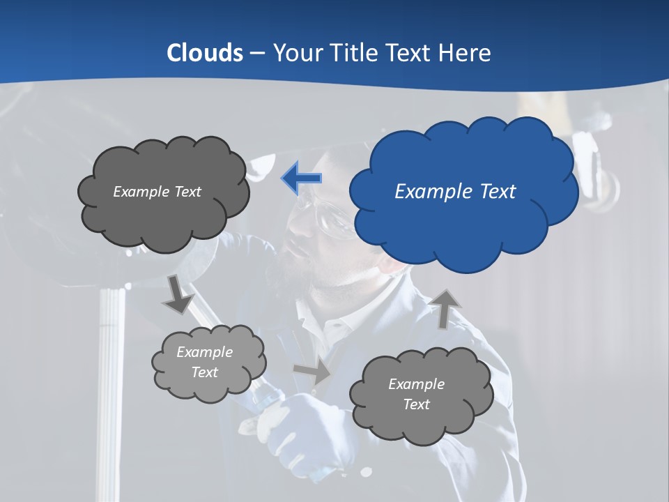 A Man Working On A Car In A Garage PowerPoint Template