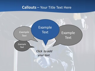 A Man Working On A Car In A Garage PowerPoint Template
