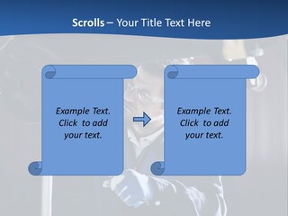 A Man Working On A Car In A Garage PowerPoint Template