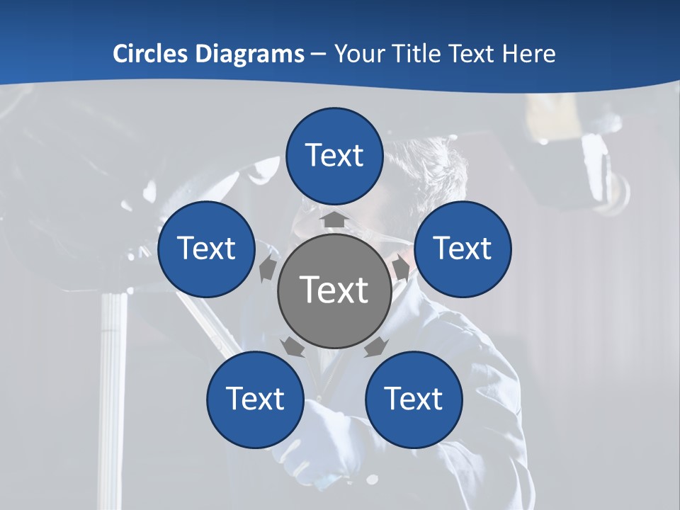 A Man Working On A Car In A Garage PowerPoint Template