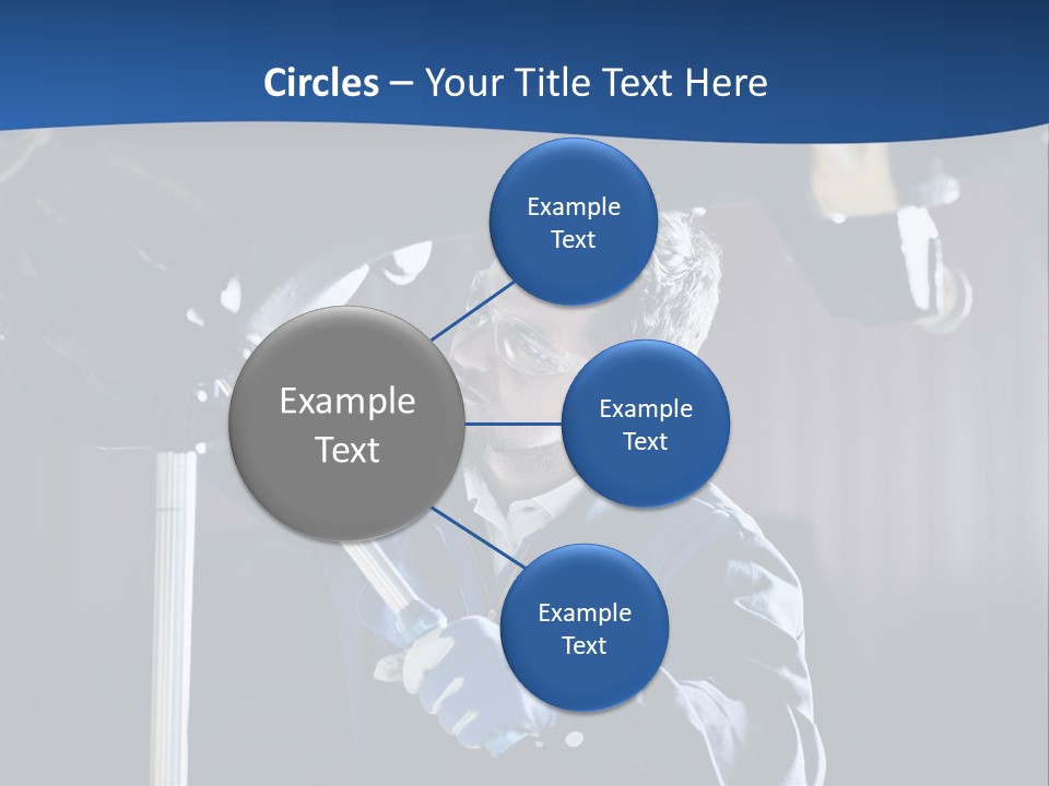 A Man Working On A Car In A Garage PowerPoint Template