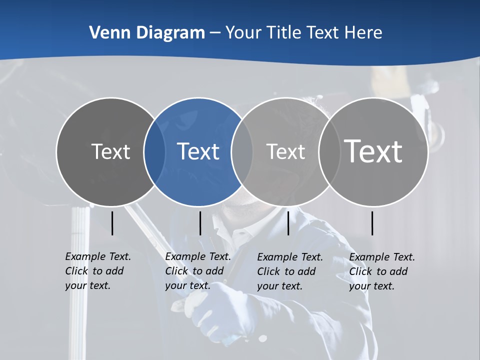 A Man Working On A Car In A Garage PowerPoint Template