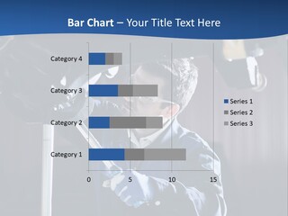 A Man Working On A Car In A Garage PowerPoint Template