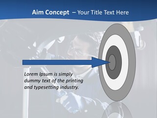 A Man Working On A Car In A Garage PowerPoint Template