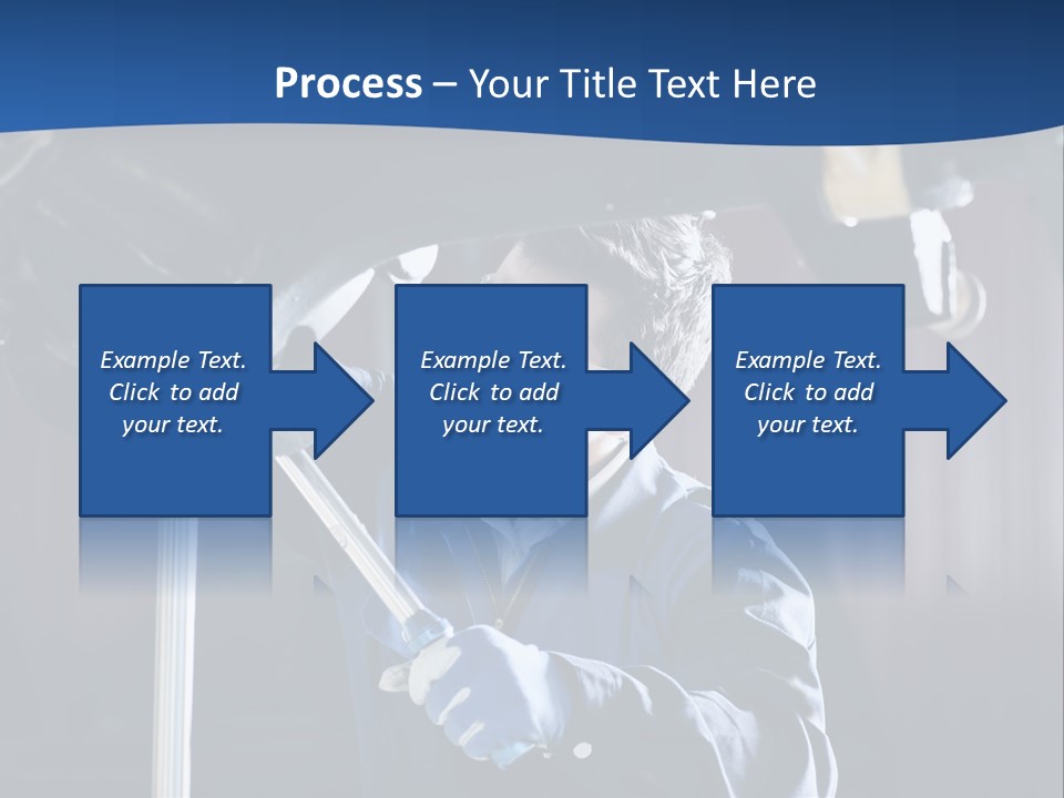 A Man Working On A Car In A Garage PowerPoint Template