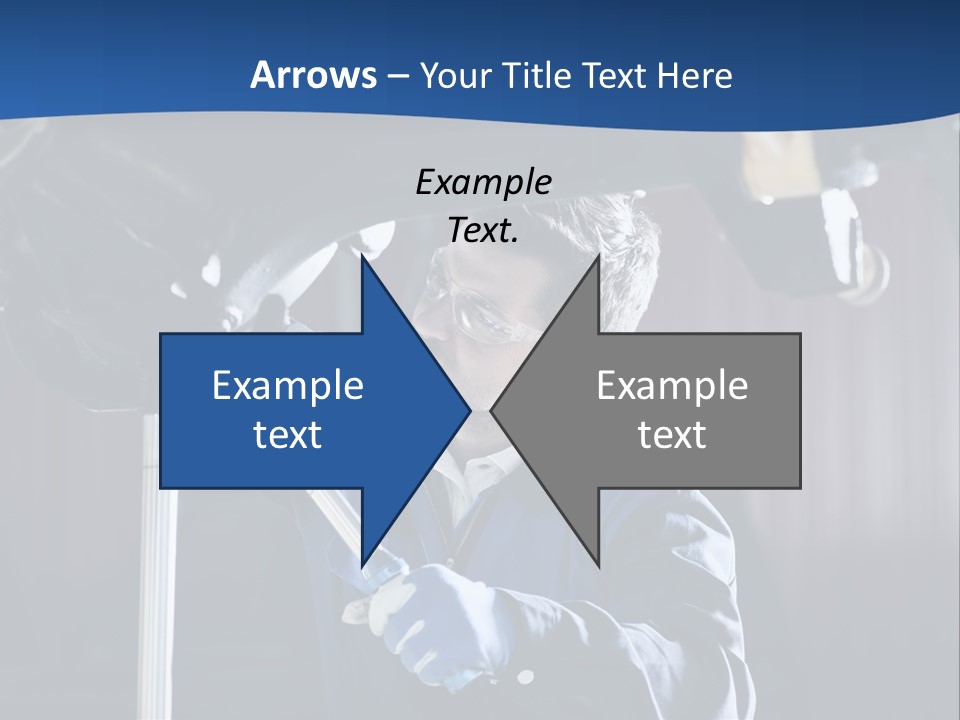 A Man Working On A Car In A Garage PowerPoint Template