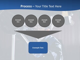 A Man Working On A Car In A Garage PowerPoint Template