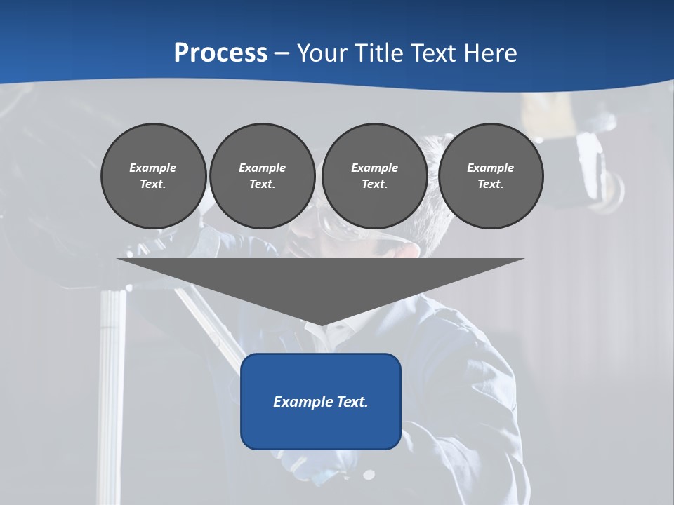 A Man Working On A Car In A Garage PowerPoint Template