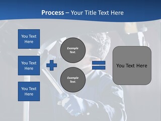 A Man Working On A Car In A Garage PowerPoint Template
