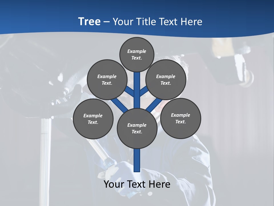 A Man Working On A Car In A Garage PowerPoint Template