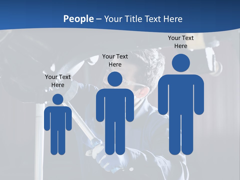 A Man Working On A Car In A Garage PowerPoint Template