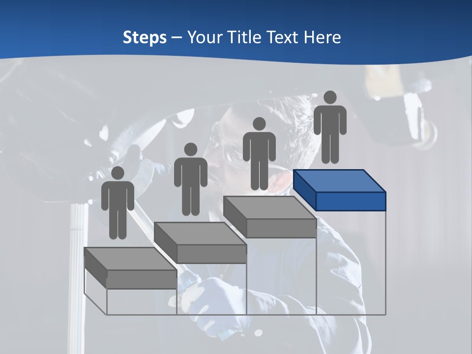 A Man Working On A Car In A Garage PowerPoint Template