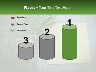 A Piece Of Paper With A Sprig Of Rosemary On Top Of It PowerPoint Template