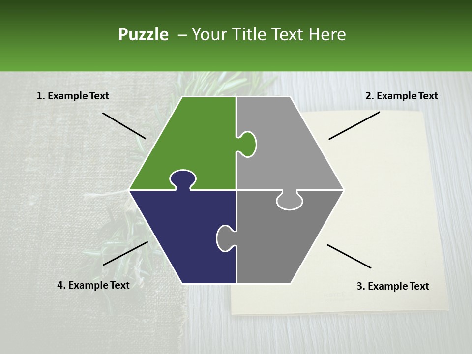 A Piece Of Paper With A Sprig Of Rosemary On Top Of It PowerPoint Template